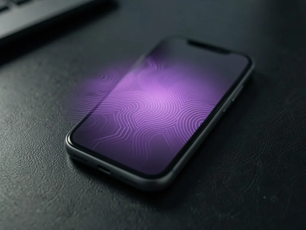 Güvenli kilit ekranı olan akıllı telefon